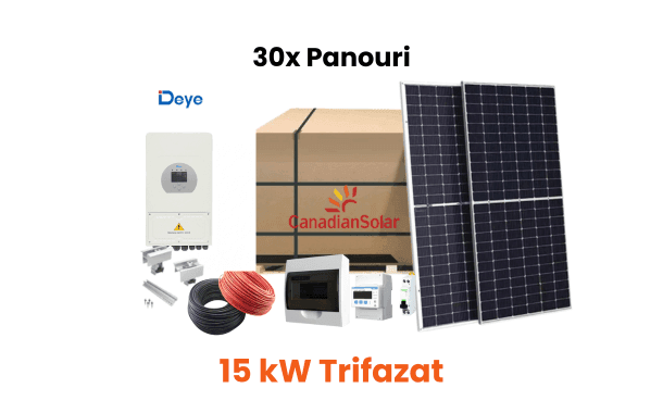 Sisteme Fotovoltaice pentru Companii 7 15kw deye trifazat