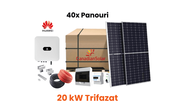 Sistem fotovoltaic 20KW hybrid – Trifazat