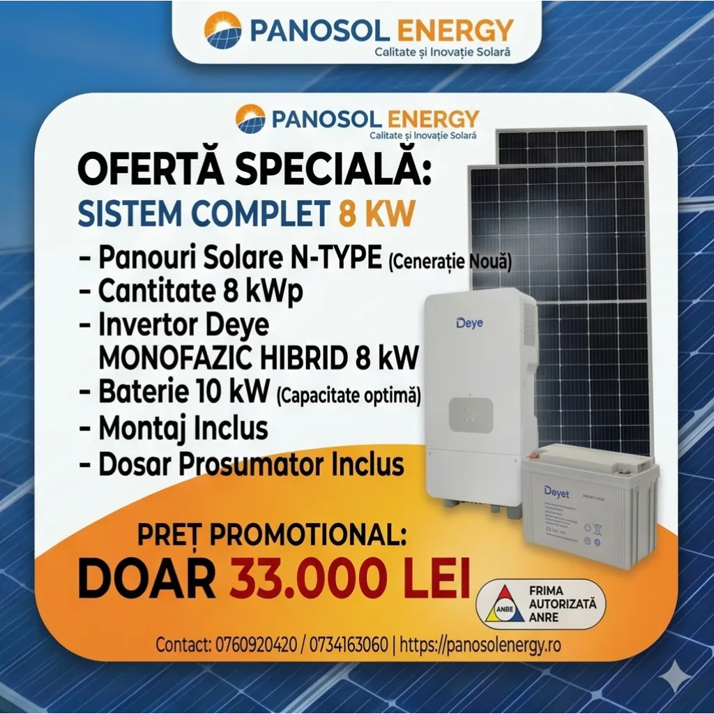 8kw pan 8kw inv 10kw bat 33000lei